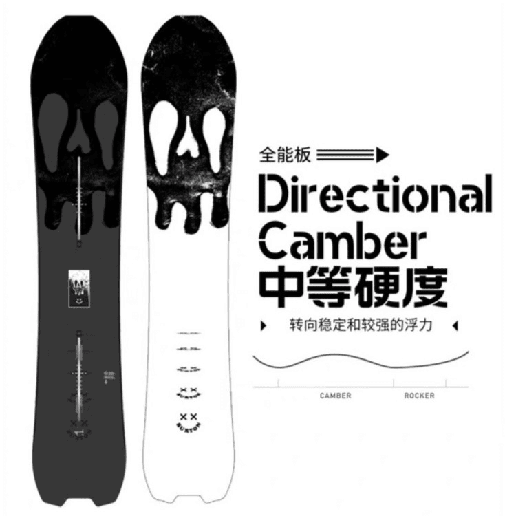 BURTON/伯顿 2324雪季新款单板滑雪板SKELETON KEY男款222511