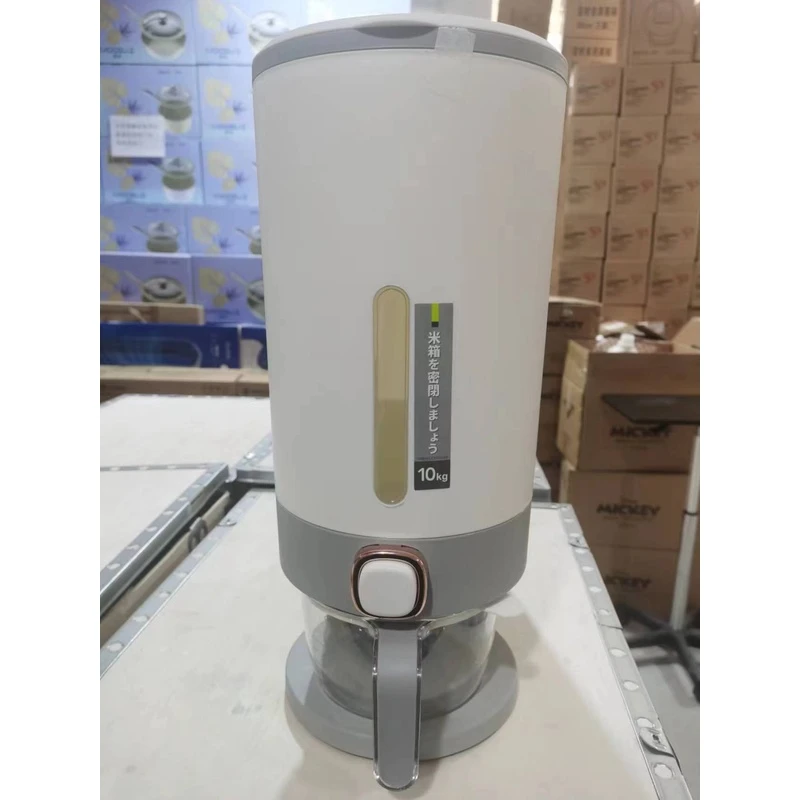 家用日式按压式计量米桶防虫防潮密封桶大米储存罐