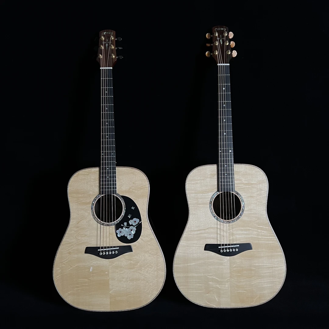 意大利云杉搭配可可菠萝 破布木手工全单民谣吉他