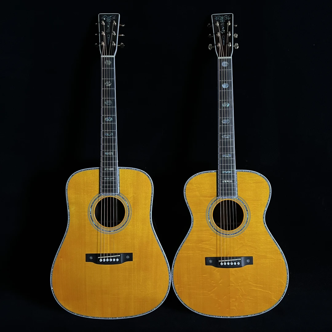 阿迪马达加斯加玫瑰木手工全单民谣吉他