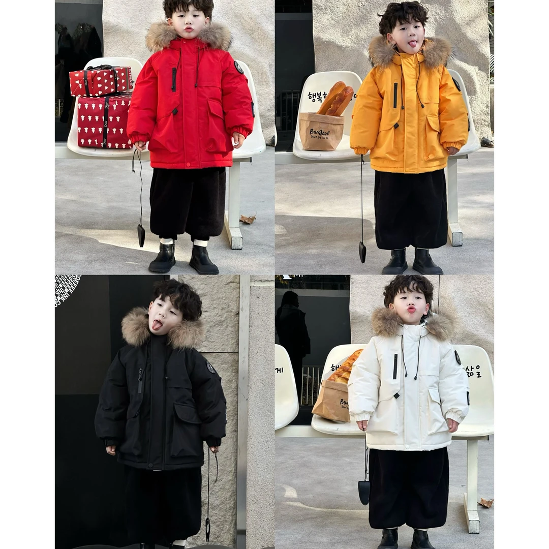 【年货终极场-派克·W】kb3506|冬季儿童毛毛派克服外套 真的好好看