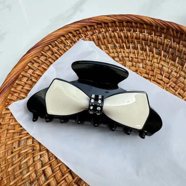 进口醋酸 轻奢大抓夹 蝴蝶结发卡优雅韩版发夹头饰气质网红小抓夹