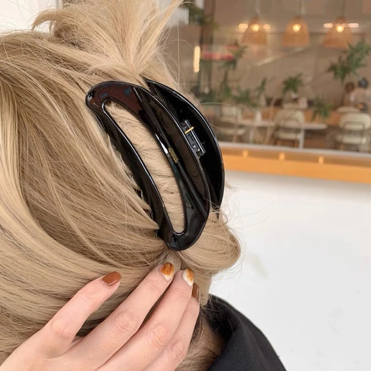 非金属发夹 醋酸时尚法式发卡 气质百搭大抓夹 韩版秋冬 简约优雅