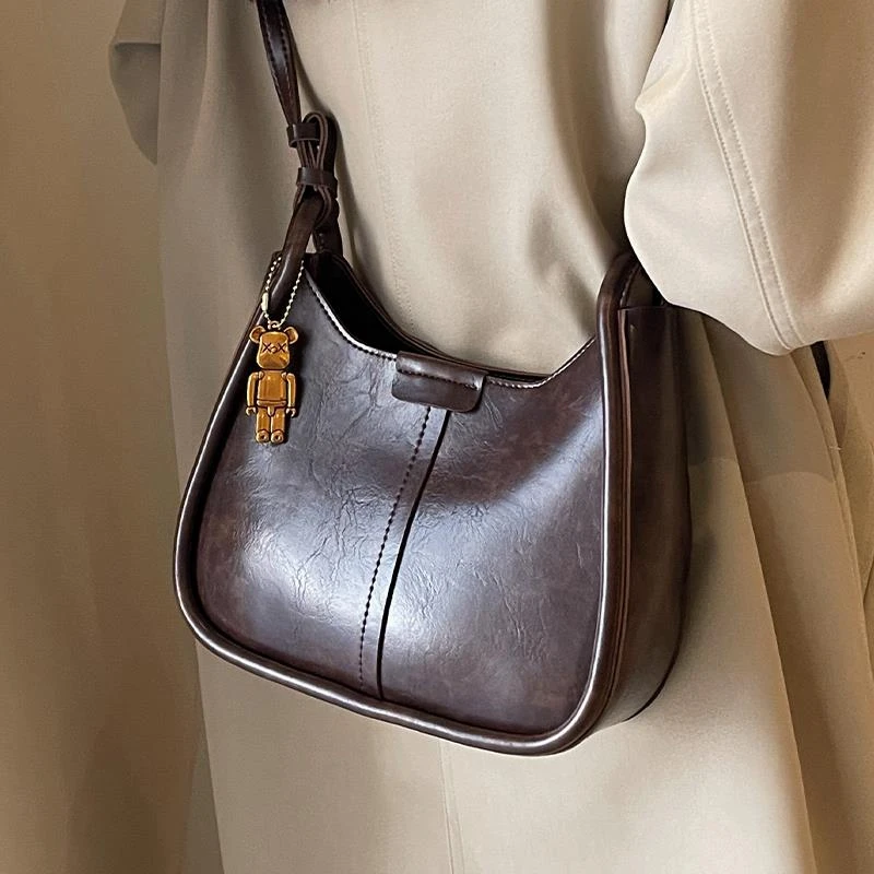 高级感废土风腋下包包女士2023新款秋冬复古时尚托特包通勤单肩包