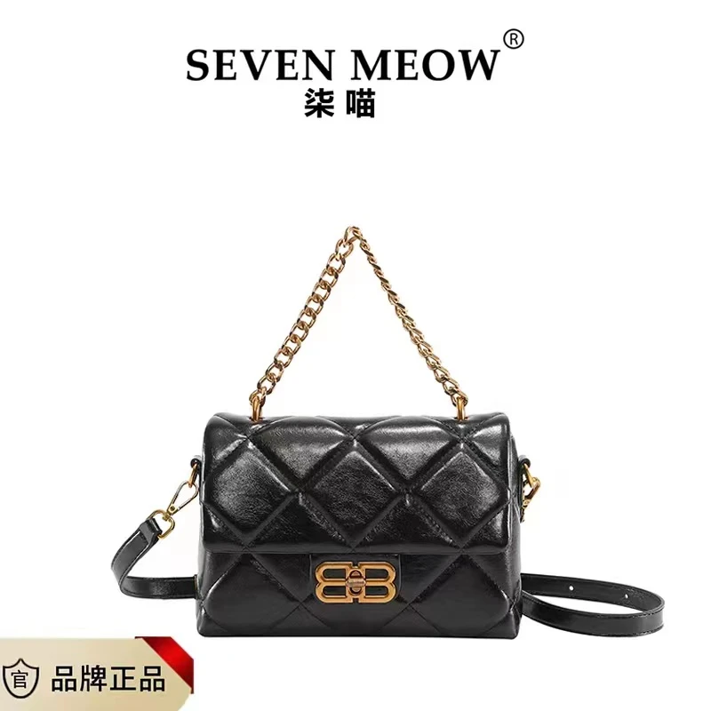 时尚流行手提包2023新款洋气百搭斜挎女包绣线高级感单肩包包