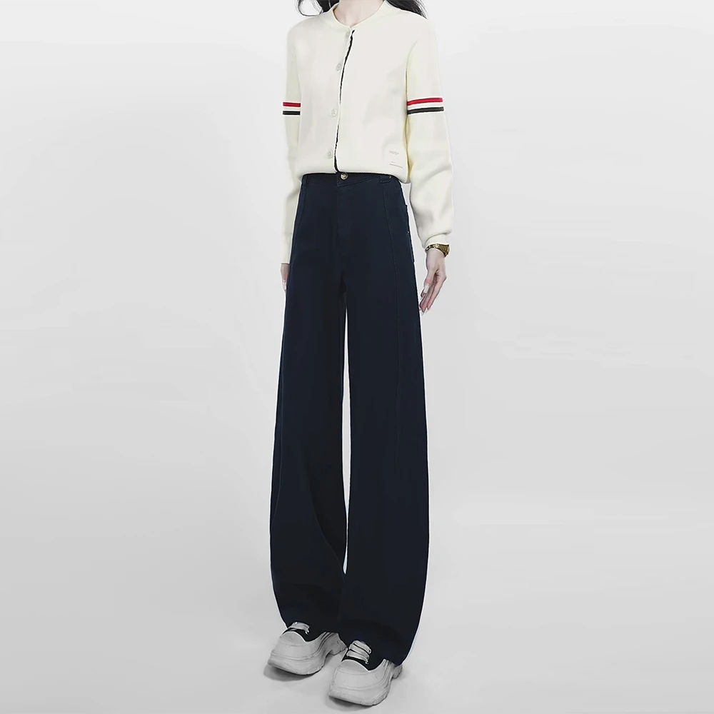 弯刀牛仔裤女爆款2025新款轻奢高腰宽松气质显瘦小众高级感网红春