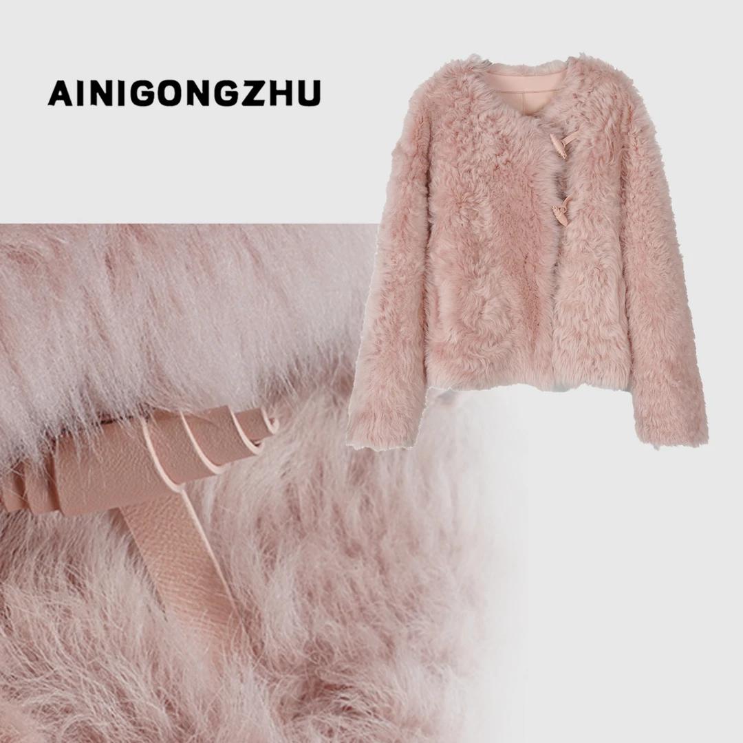 AINIGONGZHU/艾妮公主皮一体设计款气质高级感托斯卡纳外套238131