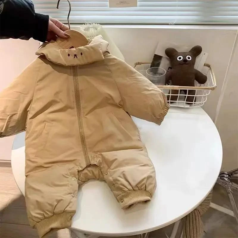 【冬季大促】婴儿连体衣冬季加厚加绒宝宝冬装衣服秋冬套装男新