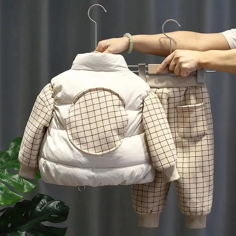 【冬季大促】男童三件套加绒加厚套装婴幼儿童洋气韩版秋冬装潮帅