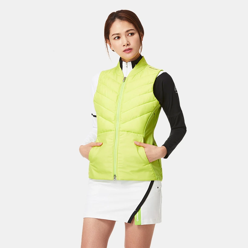 Taylormade泰勒梅 高尔夫服装女士秋冬款保暖防风马甲轻薄修身
