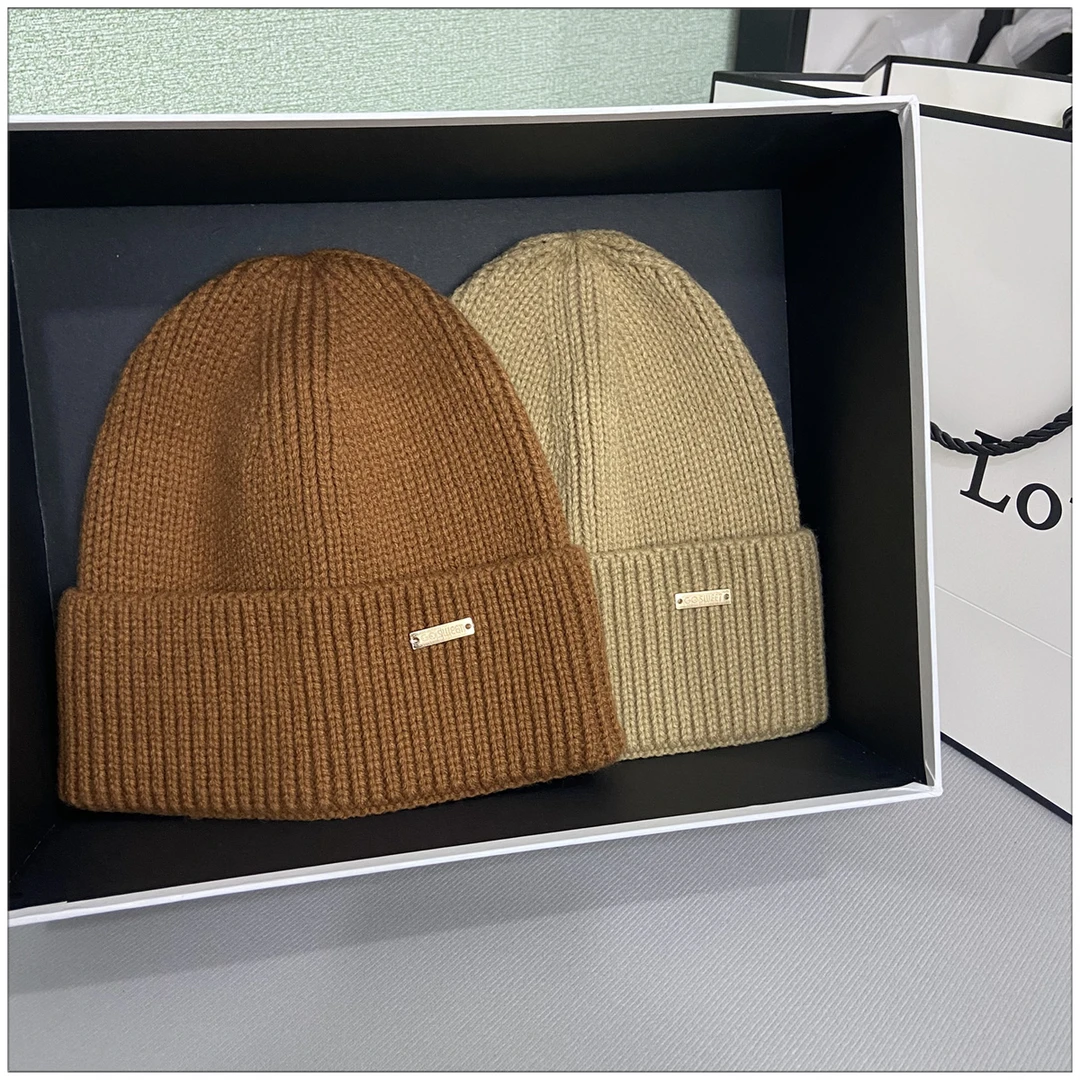 秋冬套头帽女冷帽新款毛线帽百搭秋冬保暖显脸小加厚男针织帽冷帽