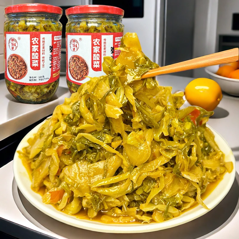 拌饭婆广西特产农家酸菜老坛腌制酱菜脆嫩下饭菜开盖即食