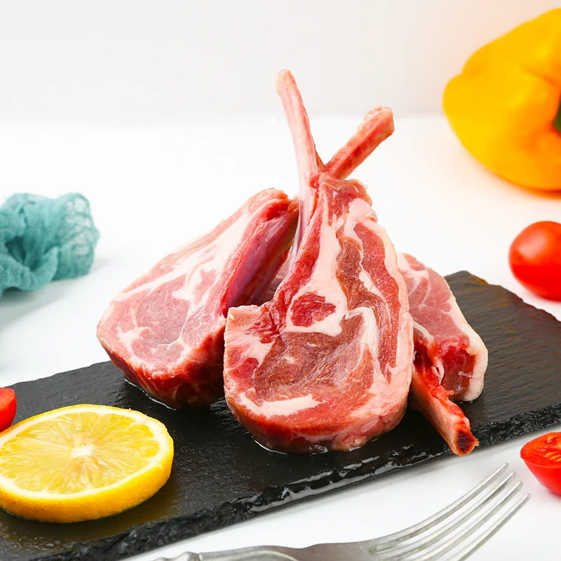 青草家原切新疆法式羊排带骨1kg（到期时间2025.7月）