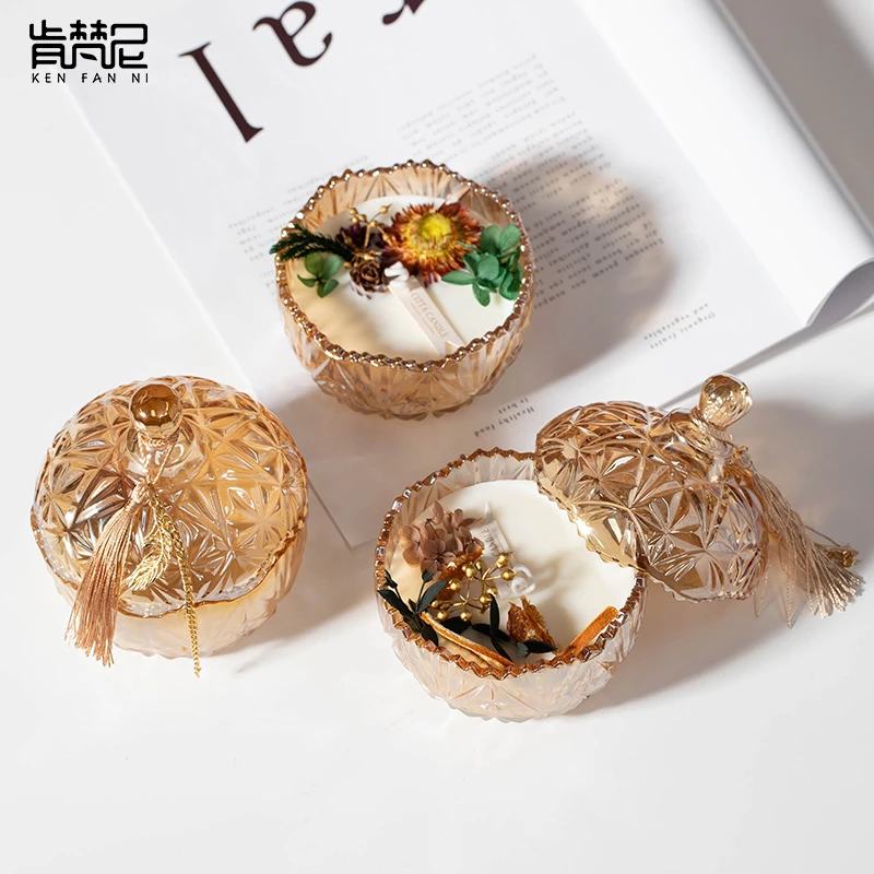 七夕礼物永生花香薰蜡烛礼盒摆件熏香氛送女生日实用礼品