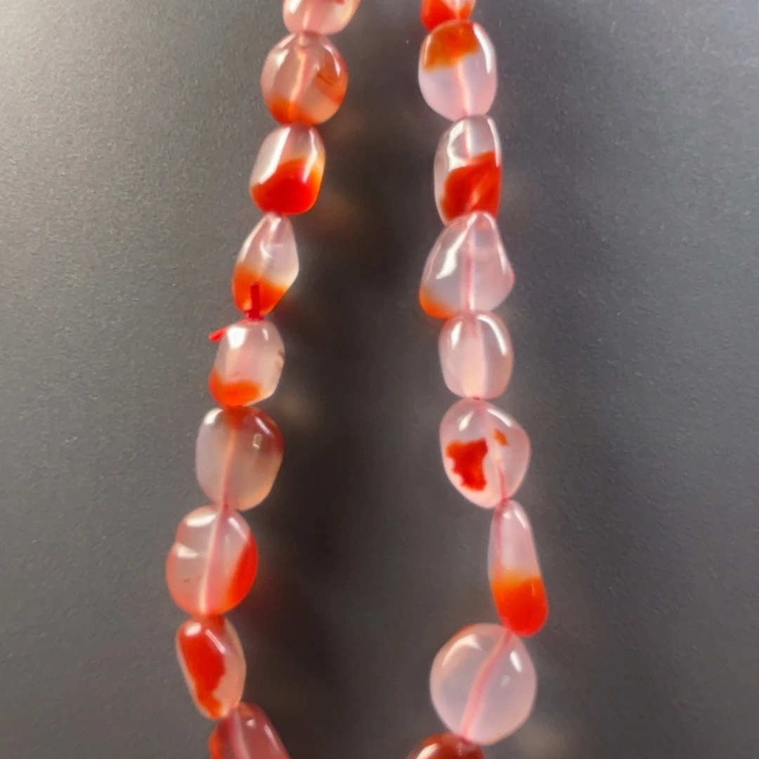 南红玛瑙保山天然原矿南红干掌冰飘随型手串未镶嵌