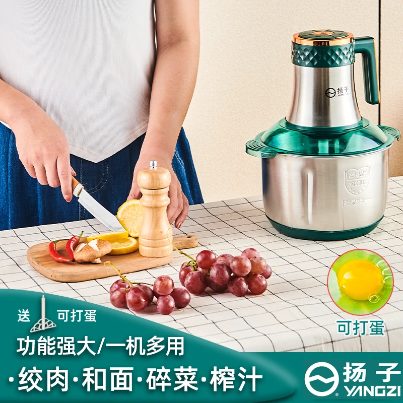 YANGZI/扬子绞肉机家用料理机多功能神器大容量绞馅电动打蛋搅碎