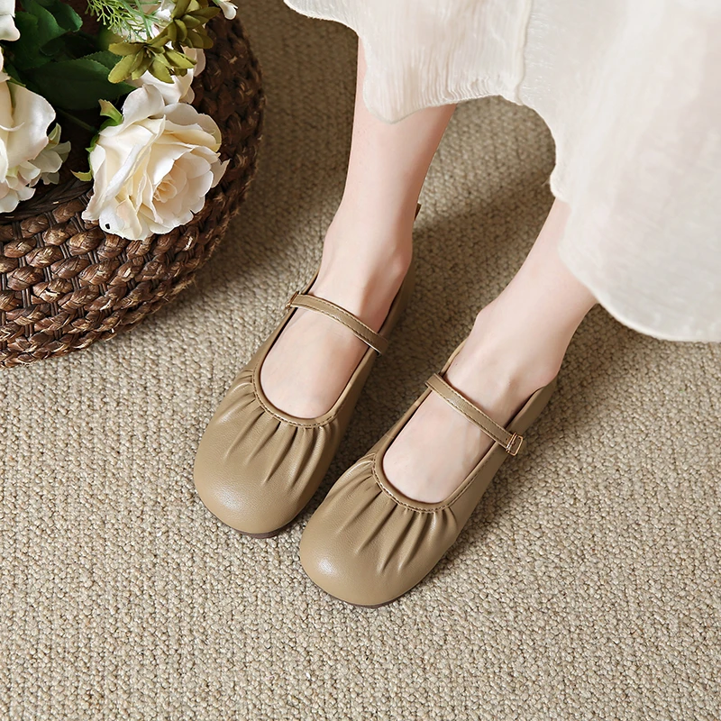 法式银色玛丽珍女鞋子2024春夏新款评定芭蕾舞奶奶鞋单鞋浅口低跟