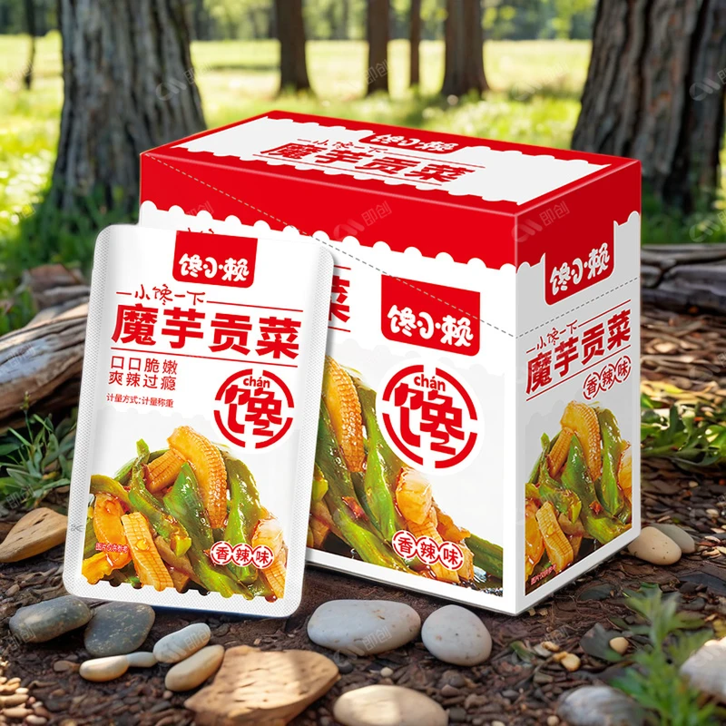贡菜魔芋袋辣味童年回忆零食爽开红魔芋即食解馋包装网嘎嘣脆独立