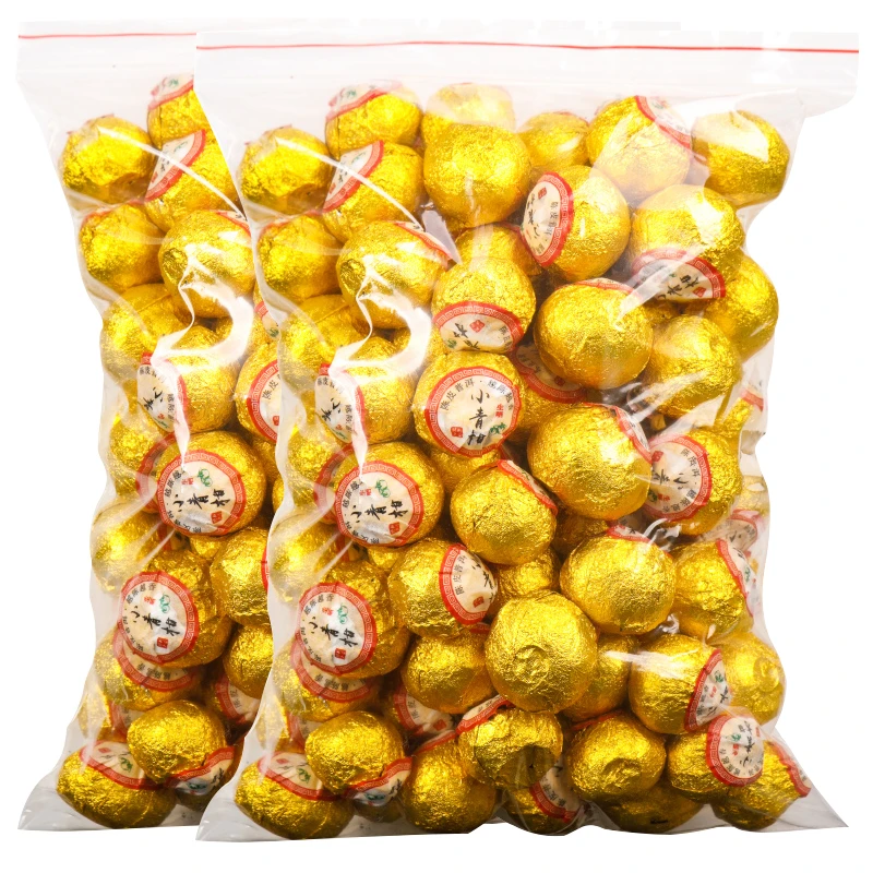 正宗生晒小青柑普洱茶熟茶陈皮柑普茶小柑橘茶叶散装自己喝500g