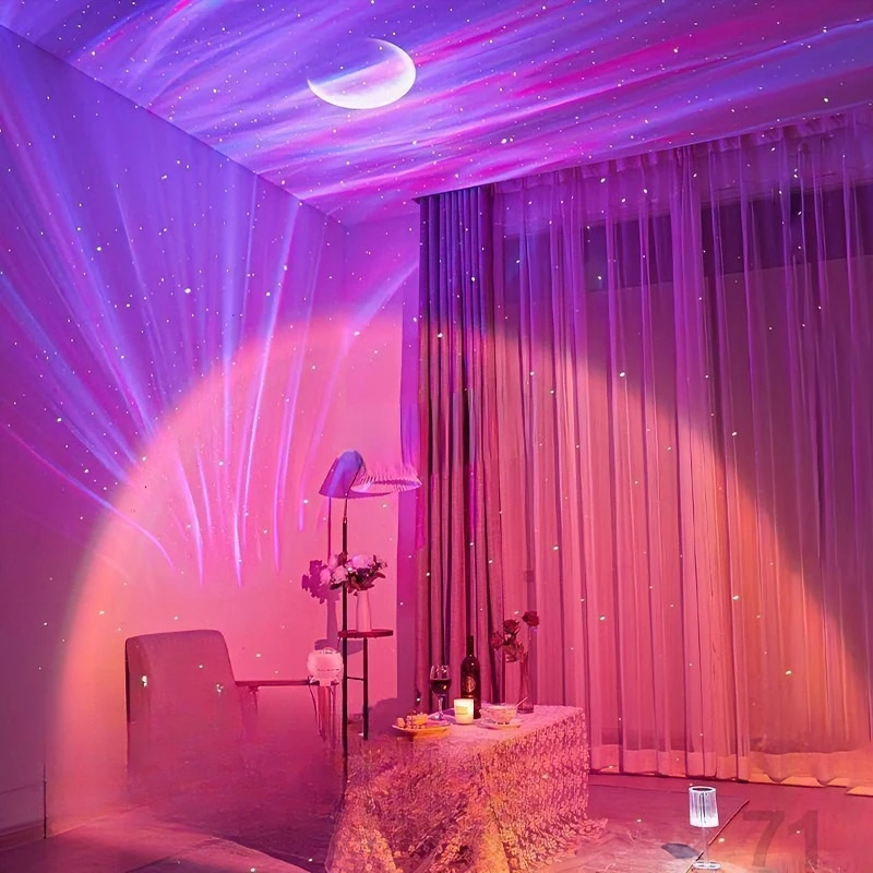 夜空投影灯投影仪KTV卧室浪漫满天星客厅情调蓝牙拍照 情侣夫妻灯