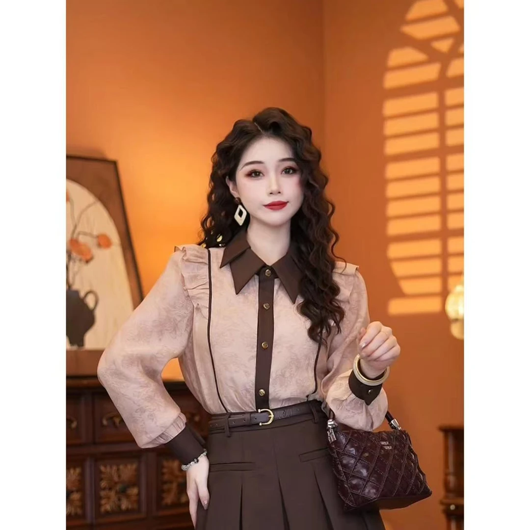 蒋肉肉【格调派对】秋季时尚显瘦设计减龄设计师新款上衣00651