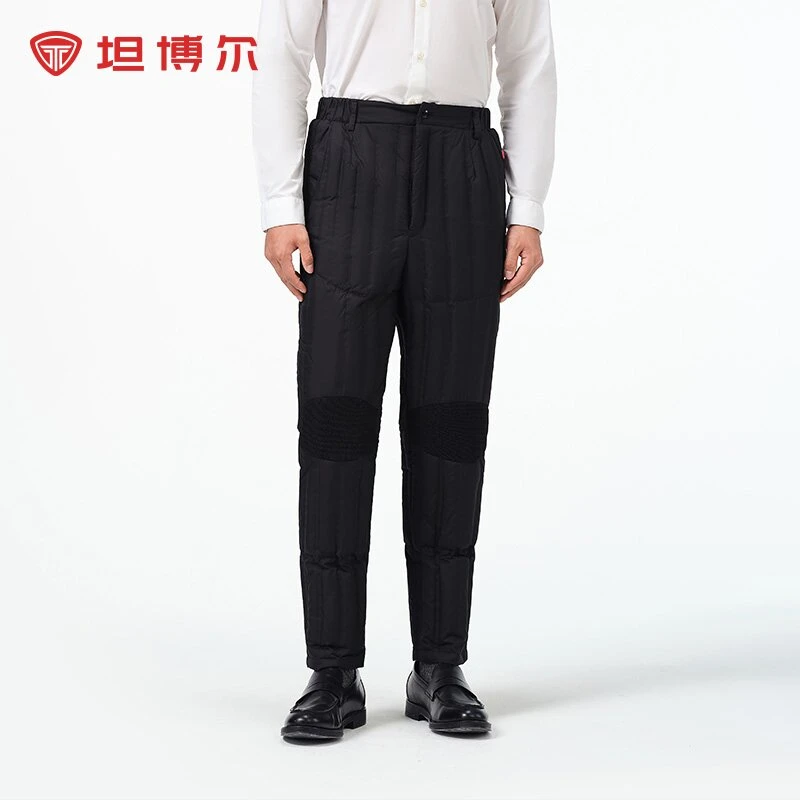 坦博尔男士修身羽绒裤商城同款内穿舒适冬季加厚休闲保暖羽绒裤