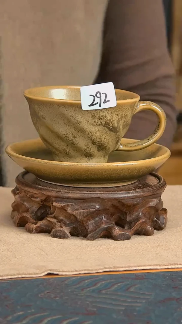 【闪购商品】陶瓷碗茶叶末釉咖啡杯一套