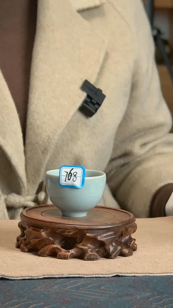 【闪购商品】陶瓷碗天青釉小旦杯