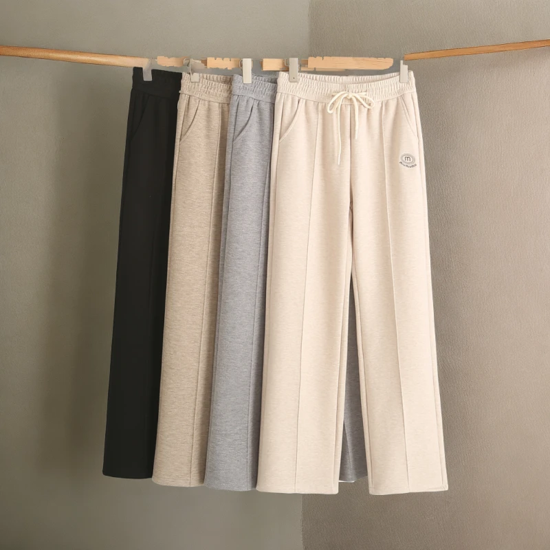 24秋冬新款女士休闲阔腿裤休闲时尚显瘦宽松窄版阔腿裤8880068