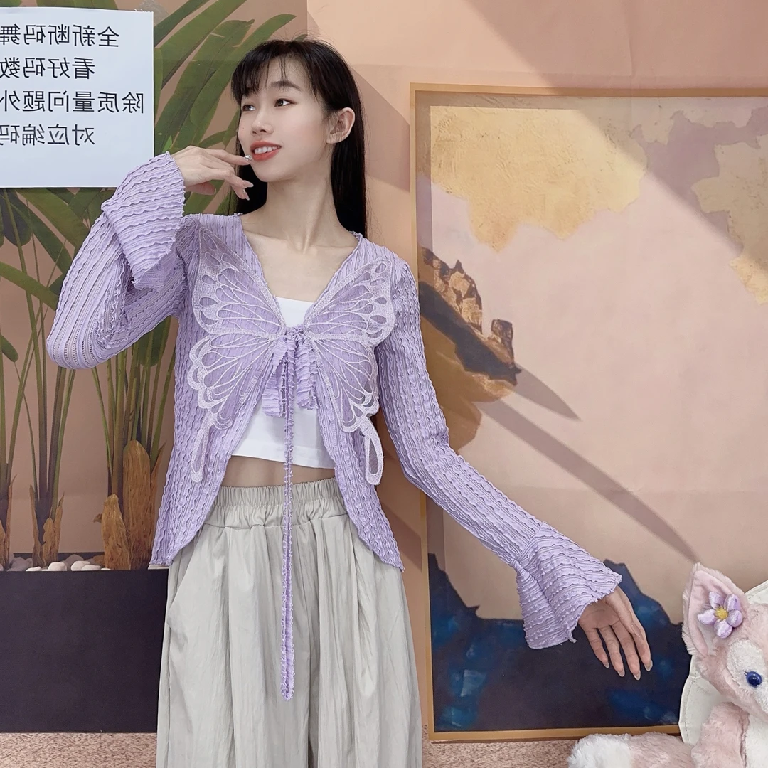 MuMu2024新款双蝴蝶古典舞练功服开衫现代舞瑜伽