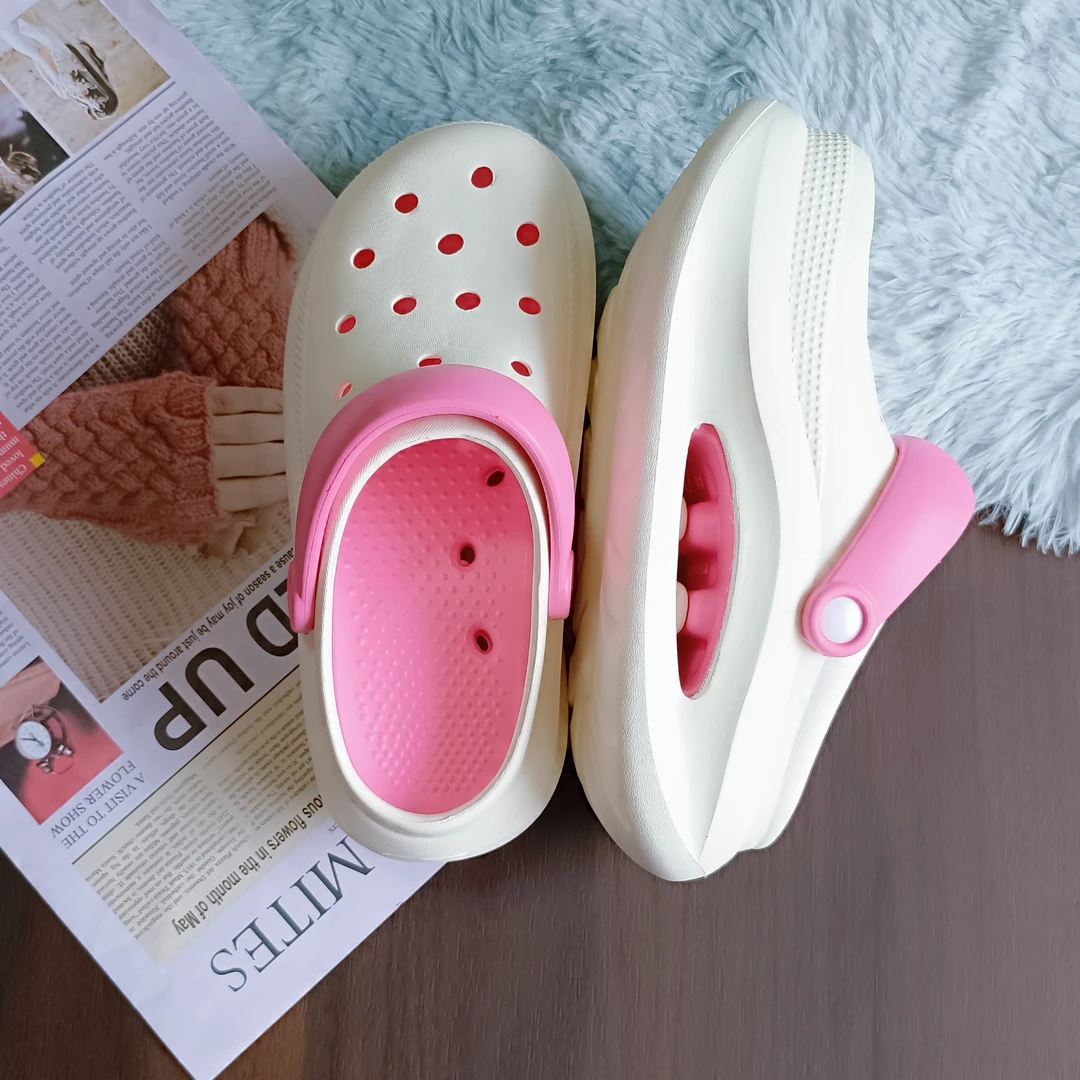 DS云步女士洞洞鞋夏季外穿透气包头防滑防臭厚底软底踩屎感凉拖鞋