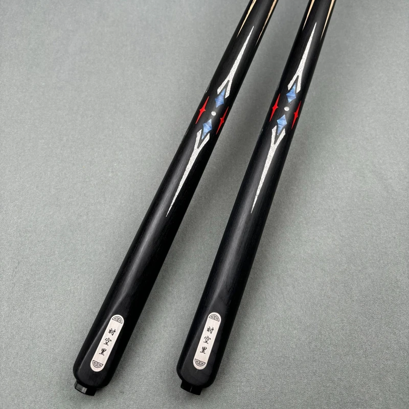 定制款手工杆小头一体通杆斯诺克台球杆九球中式黑8八台球杆