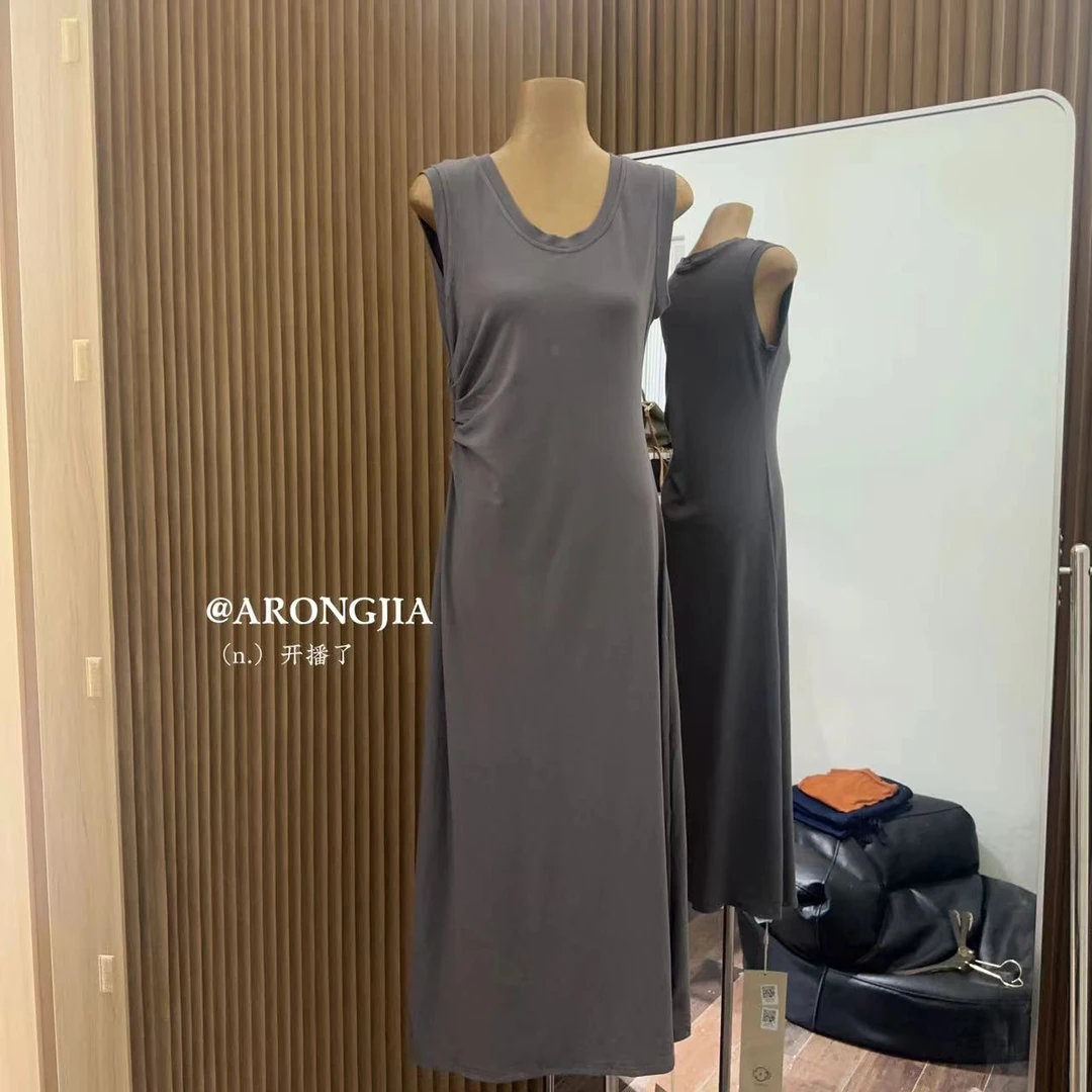 【ARONG阿荣家】简约连衣裙02511-灰色-ML