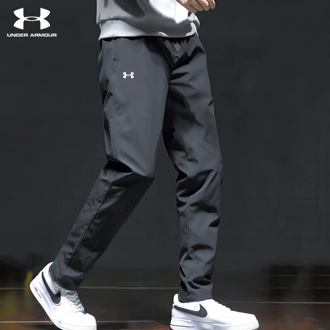 安德玛运动裤男2024秋季户外跑步训练男裤宽松保暖健身长裤休闲裤