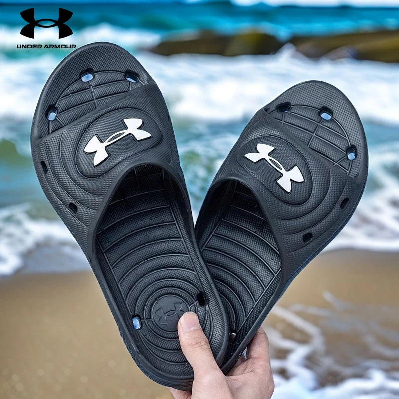 UA安德玛运动拖鞋男夏季舒适新款休闲时尚百搭凉拖外穿防滑一字拖