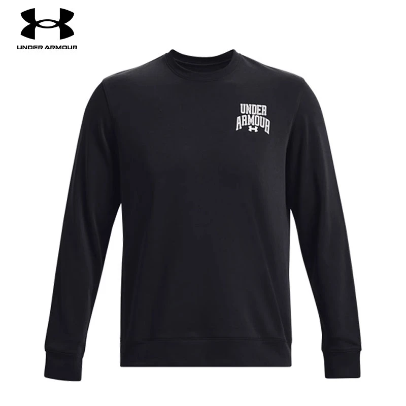 UA安德玛运动卫衣秋季男士户外跑步宽松健身训练休闲运动圆领上衣