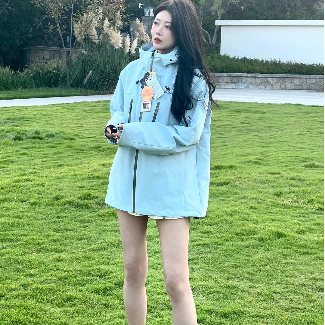 【美洲户外】秋冬季科技新款三合一户外运动冲锋衣情侣户外登山防水