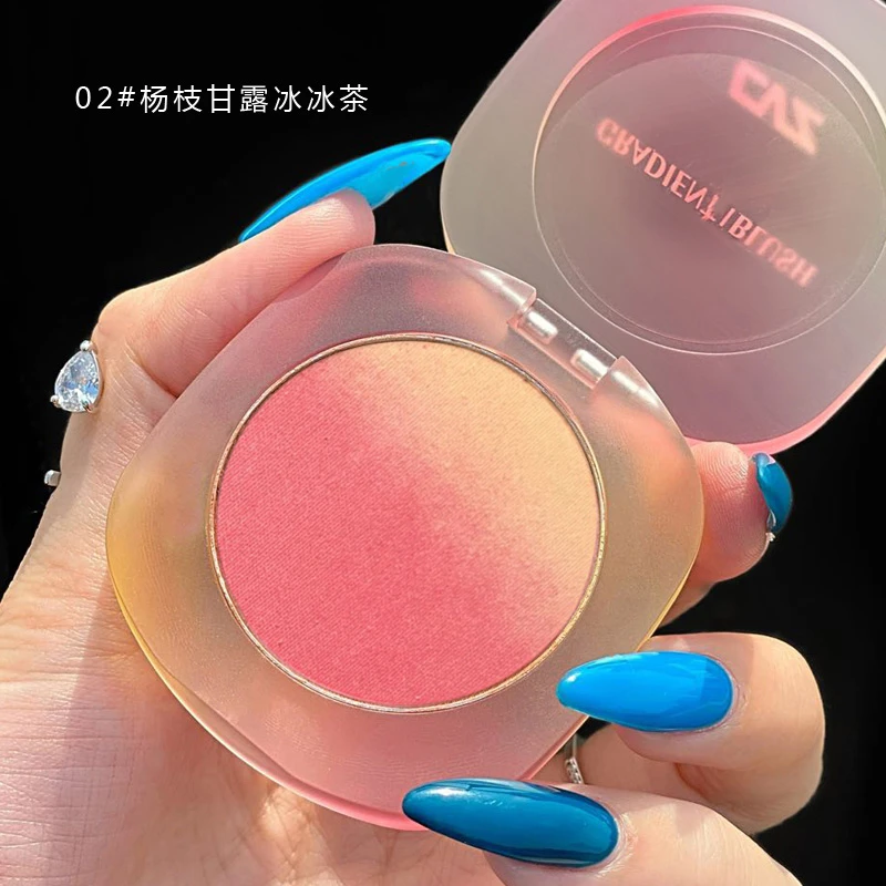 CVZ正品渐变腮红盘晒红女蜜桃显白日落裸妆自然橘色高光网红爆款