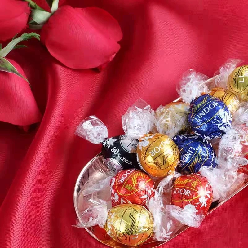Lindt瑞士莲进口软心牛奶巧克力球黑巧500克袋装喜糖礼物混合
