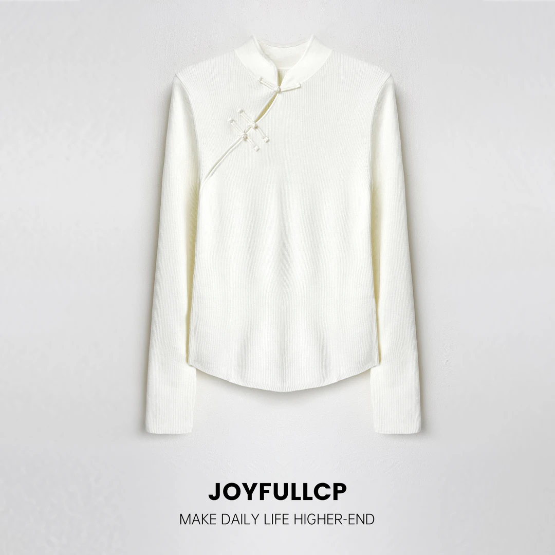 2024秋冬新款中式衬衣长袖白色时尚气质休闲百搭简约衬衫女SS761