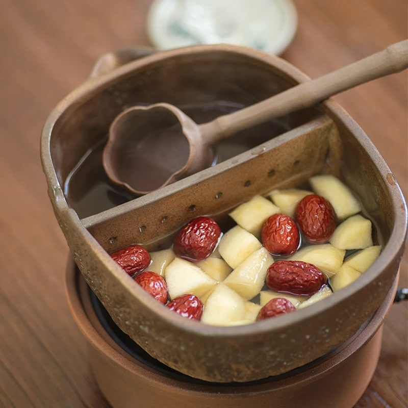 古法纯手工陶瓷煮茶器复古大号泡茶碗大容量茶具粗陶创意家用大碗