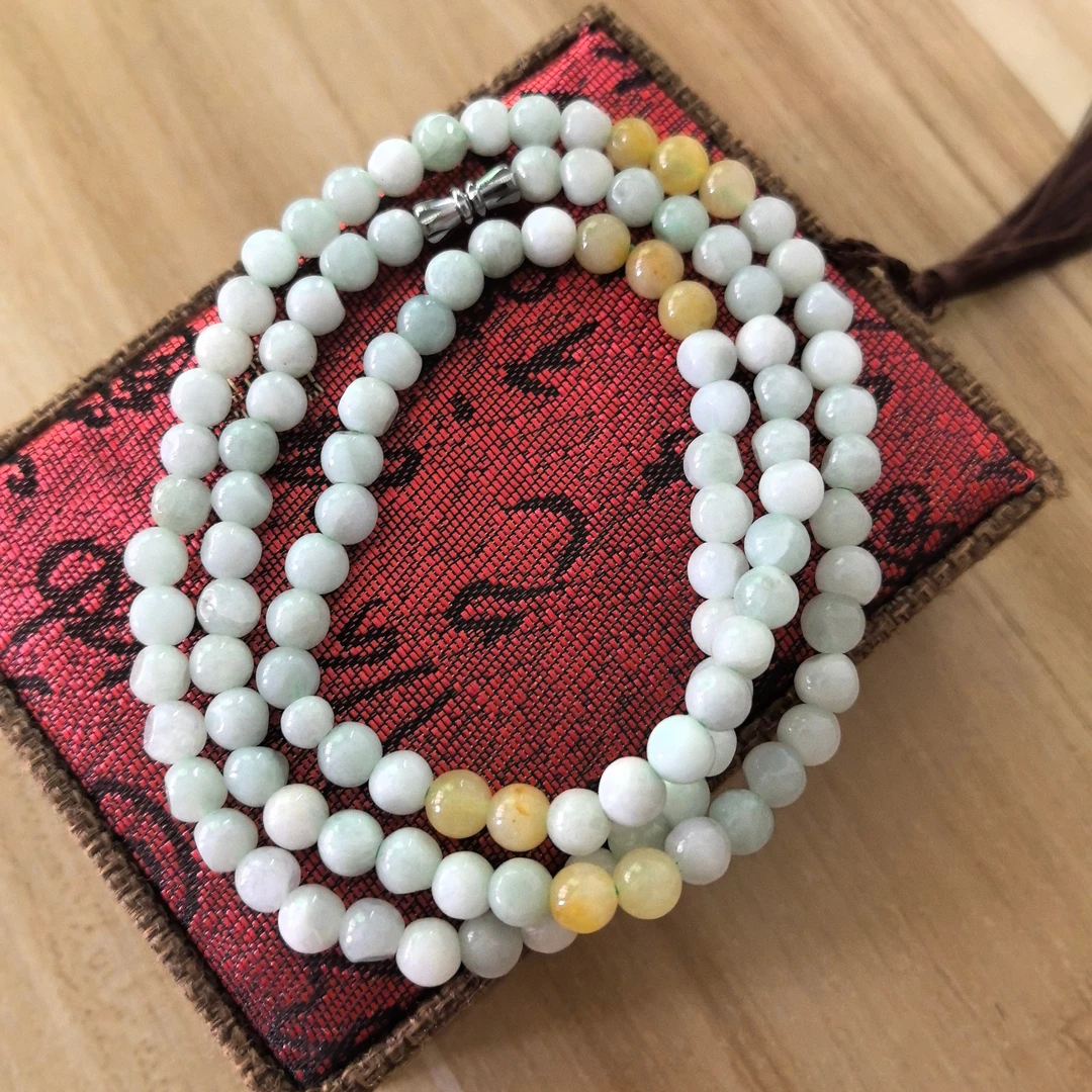 J024-12妈妈时尚复古多层民族风百搭锁骨链串珠渐变珠珠单圈双圈