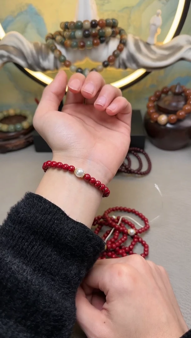 【闪购商品】菩提根/象牙果吊坠朱莎圆珠0.6配饰小真