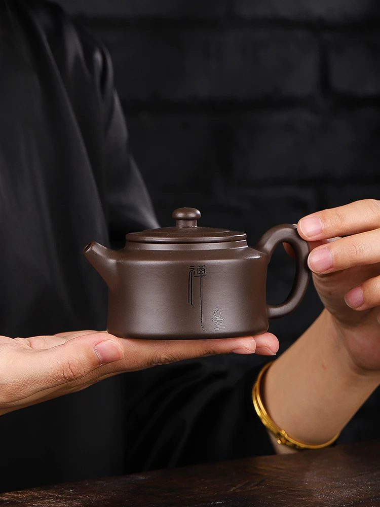 原矿老泥禅意紫砂茶壶功夫茶具紫砂泡茶壶单个茶壶紫砂壶茶道杯
