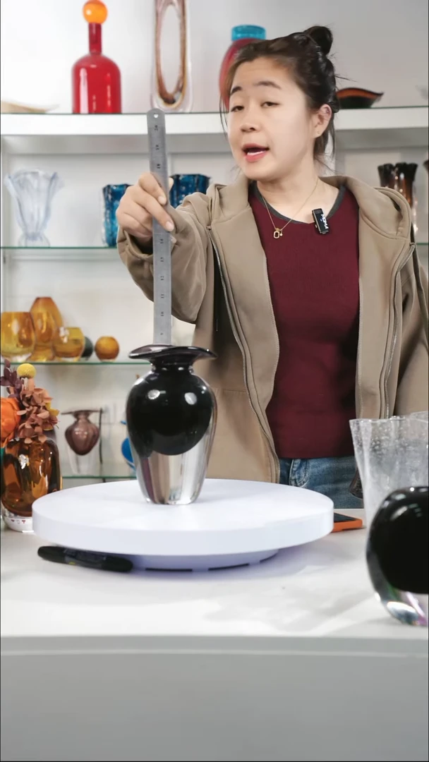 【闪购商品】高22紫罗兰琉璃花器正常手工痕迹