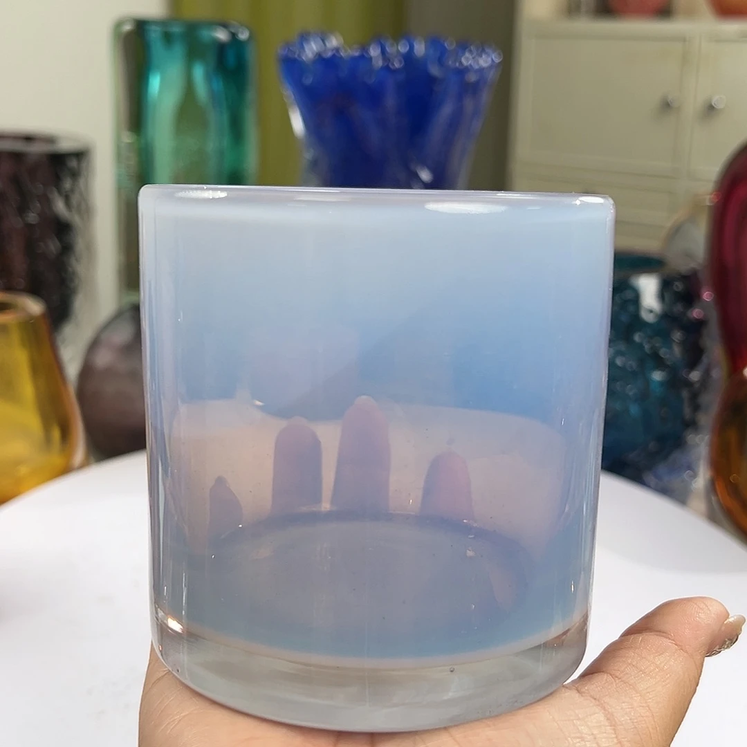 浅紫色腊杯高10口10