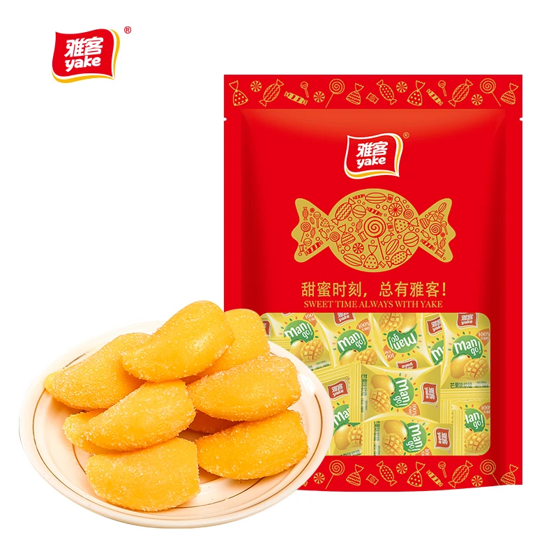 8090年怀旧零食软糯芒果软糖糖果200g/袋休闲零食