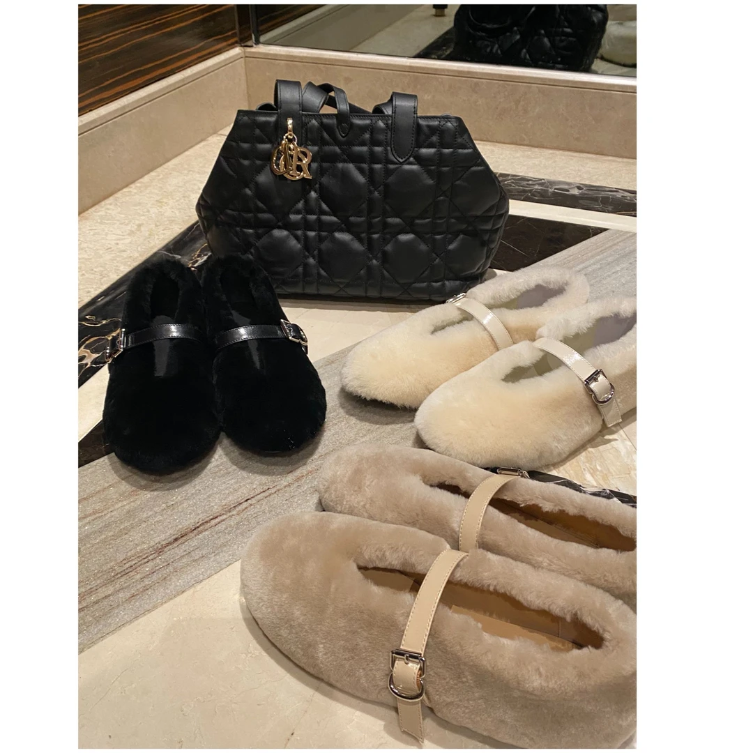 【大王】羊毛款秋冬小羊皮毛毛鞋