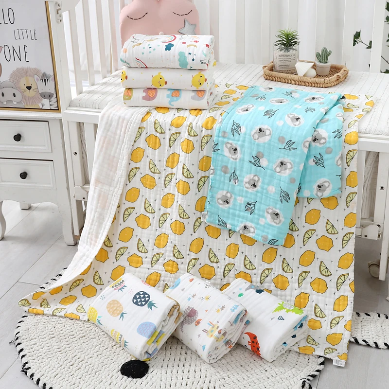 婴儿浴巾新生儿洗澡婴幼儿薄款柔软纯棉 a类吸水加大家用精梳裹巾