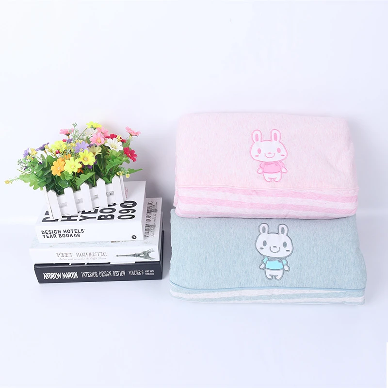 儿童夏被针织天竺棉夏凉被冬被全棉水洗棉婴儿床幼儿园卡通空调被